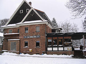 Haupthaus im Winter